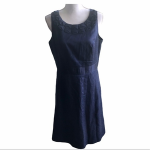 Boden Limited Edition Navy Silk‎ Dress 10 EUC